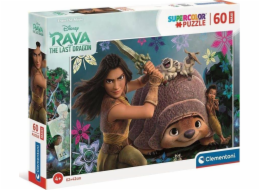 Puzzle 60 dílků Maxi Super Color Raya a poslední drak
