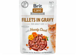 BRIT Care Fillets in Gravy kachní filety v omáčce - vlhké krmivo pro kočky - 85 g