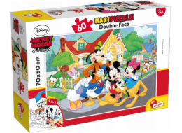 Lisciani Puzzle dwustronne maxi 60 Myszka Mickey