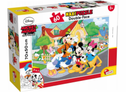 Lisciani Oboustranné puzzle maxi 60 Mickey Mouse