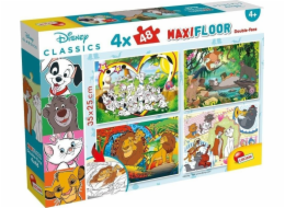 LISCIANI DISNEY OBOUSTRANNÝ MAXI PODLAHOVÝ PUZZZEL 4X48 EL.