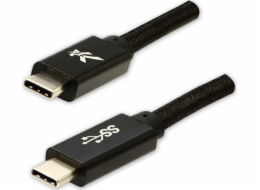 Kabel USB Logo USB-C - USB-C 1 m Czarny