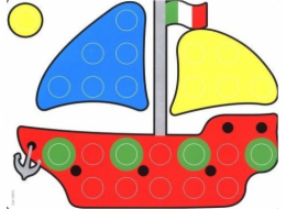 Quercetti MOZAIKOVÉ ŠABLONY FANTACOLOR JUNIOR - SADA MATEŘSKÉ ŠKOLY