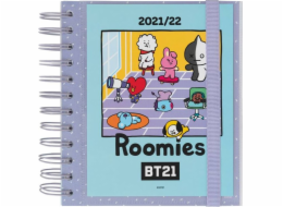 Line Friends Line Friends BT21 - Kalendarz / Planner szkolny 2021/2022 (niebieski)