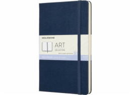 Moleskine MOLESKINE L skicák (13x21cm), safírově modrá, pevná vazba, 104 stran, modrá