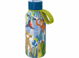 Quokka Quokka Solid Kids s popruhem - Nerezová termoláhev 330 ml s popruhem (Jungle)