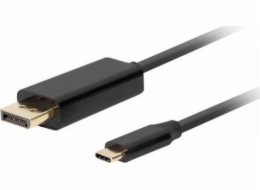 Lanberg USB-C(M)->DisplayPort(M) kabel 1,8m 4K 60Hz černá  