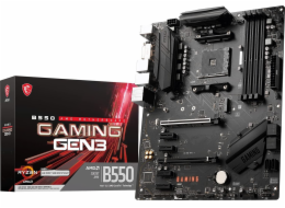 MSI MB Sc AM4 B550 GAMING GEN3, AMD B550, 4xDDR4, 1xHDMI, 1xDVI