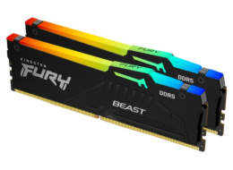 DIMM DDR5 64GB 6000MT/s CL40 (Kit of 2) KINGSTON FURY Beast RGB XMP