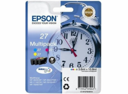 Inkoust Epson T2715 / C13T27154010 (azurový, purpurový, žlutý)