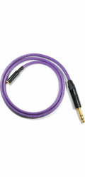Kabel Melodika Jack 3,5mm - Jack 6,3mm 7m fialový