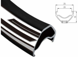 ALEXRIMS mtb ráfek SC PRO 29x32díra Tubeless Ready H. krytka disku černá (ALX-SC-PRO-2928)