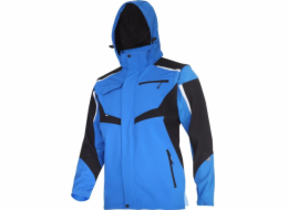 Lahti Pro softshellová bunda s kapucí a odepínacími rukávy, modrá/černá, M (L4093002)