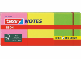 Neon Notes, 3 x 80 Blatt, Aufkleber