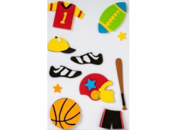 FANDY Naklejki piankowe 3D 3cm 9szt