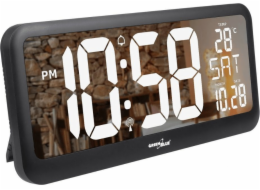 LCD nástěnné hodiny s teplotním čidlem GB214