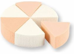 Houbička na make-up Top Choice (35821) 6 ks