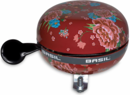 Bazalka zvonek na kolo BIG BELL BLOOM 80 mm šarlatově červená (BAS-50393)