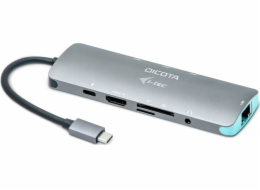 Přenosná dokovací stanice USB-C 8v1 4K HDMI PD 100W