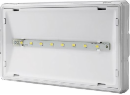 AWEX Nouzové svítidlo EXIT S IP65 ECO LED 3W 310lm 1h jednoúčelové bílé ETS/3W/E/1/SE/PT/WH