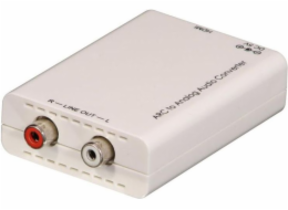AV adaptér Lindy RCA (Cinch) x2 - HDMI bílý (38092)
