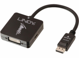 Lindy DisplayPort - HDMI - D-Sub (VGA) - DVI-I AV adaptér černý (41028)