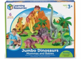 Učební zdroje Velké figurky, maminky a miminka, dinosauři