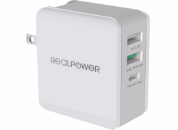 Cestovní nabíječka Realpower DeskCharge-65