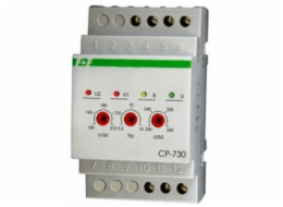 F&amp;F Napěťové relé CP-730 S časovým blokem 10A 4X400V+N - CP-730