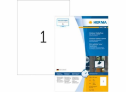 Herma samolepicí fólie A4, 210 x 297 mm, bílá, extra silná přilnavost, streč - 9543
