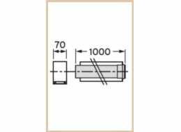 Vaillant Prodlužovací trubka DN80/125 1m 303203