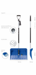 Sněhová lopata Prosperplast Alpinus IL3TB 1,2 kg