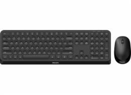 Philips 3000 series SPT6307B/00 keyboard Mouse included RF Wireless US English Black