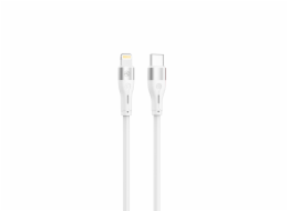 Tellur Silicone Type-C to Lightning cable PD30W 1m white