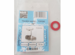 Těsnění  sada 10 ks 3/8 18,5x9,6x2 topenářské šroubení