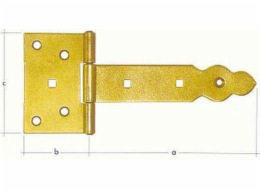 Závěs brankový ozdobný 250x90x35 mm