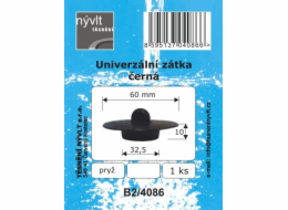 Zátka univerzální přísavná 60x32,5x10 mm (umyvadlo,dřez,v