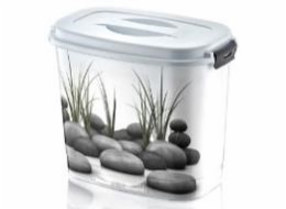 Koš úložný 6,9 l dekor "Kameny" plast