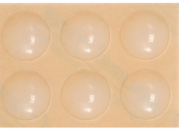 Tlumič nárazu 19 mm silikon 6 ks samolepící