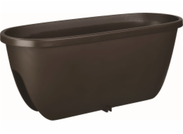 Květináč/truhlík na zábradlí 60 cm hnědý Balconia OVI
