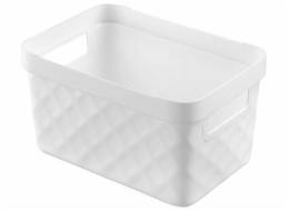 Košík 18x27x14 cm bílý plast