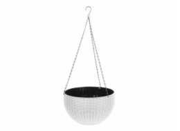 Květináč závěsný 26x16 cm GDA MODERN bílý