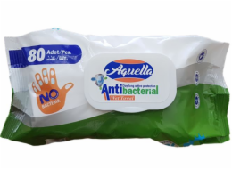 Ubrousky vlhčené antibakteriální 80 ks Aquella