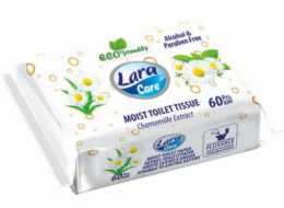 Papír toaletní vlhčený 60 ks Lara heřmánek