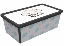 Box úložný CUTE SKY 5 l/19x33,5x11,5 cm s víkem