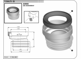 Manžeta WC připojovací T3560/II exentrická