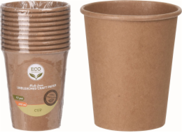 Kelímek 250 ml 10 ks kraftový papír