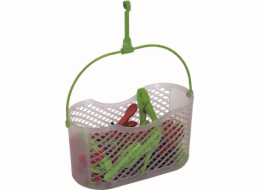 Košík na kolíčky plast závěsný+kolíčky plast 30 ks