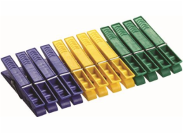Kolíčky na prádlo 12 ks/72 mm plast
