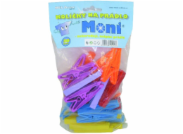Kolíčky na prádlo 30 ks plast Moni